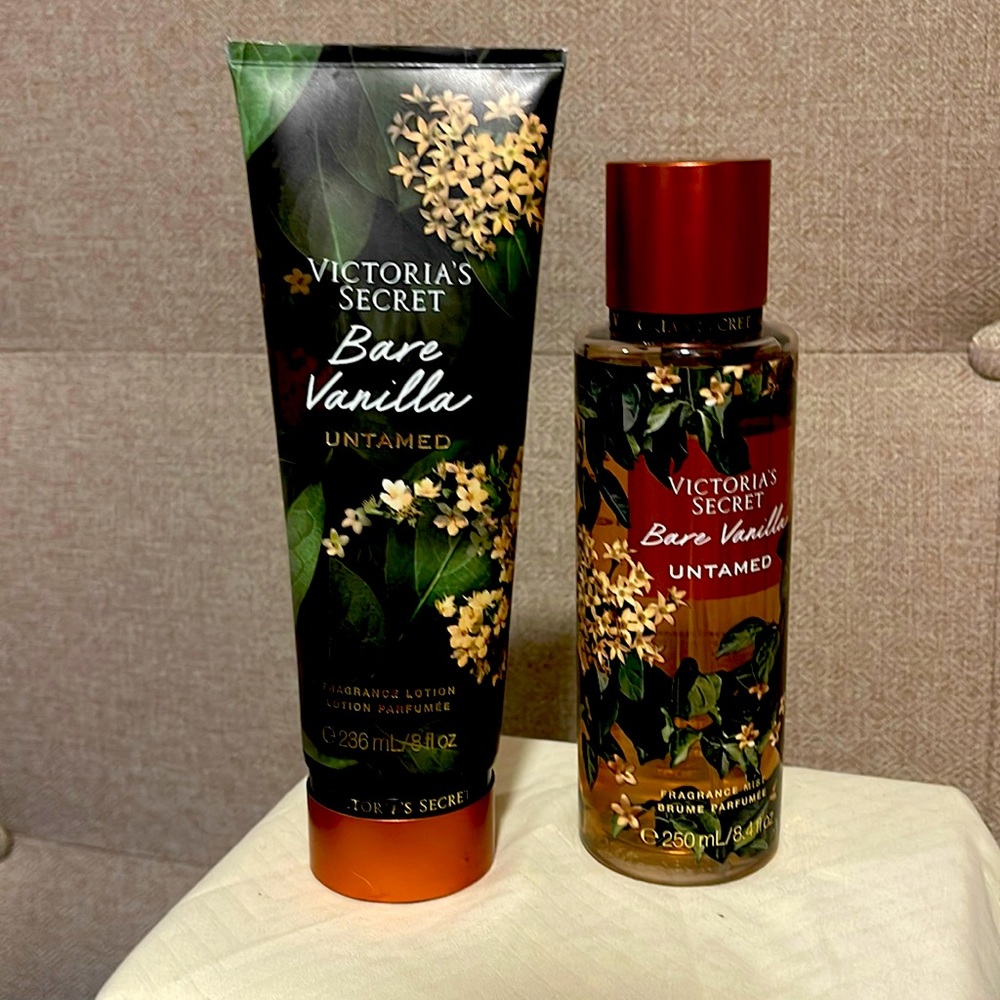 Victoria’s Secret “Bare Vanilla UNTAMED” body fragrance set